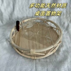 手作り籐収納バスケットデスクトップ収納ラック環境に優しい素材リビングルームキッチンスナックおもちゃ収納カスタマイズ可能