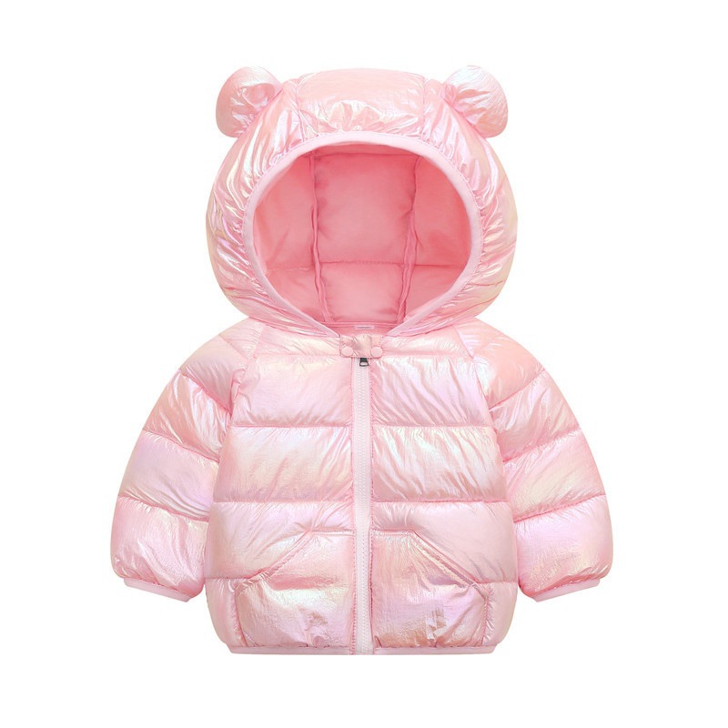 2024 Otoño e Invierno Nueva ropa acolchada de algodón para niños de dibujos animados para Niños y Niñas Ropa acolchada de algodón para niños abrigo de bebé colorido corto