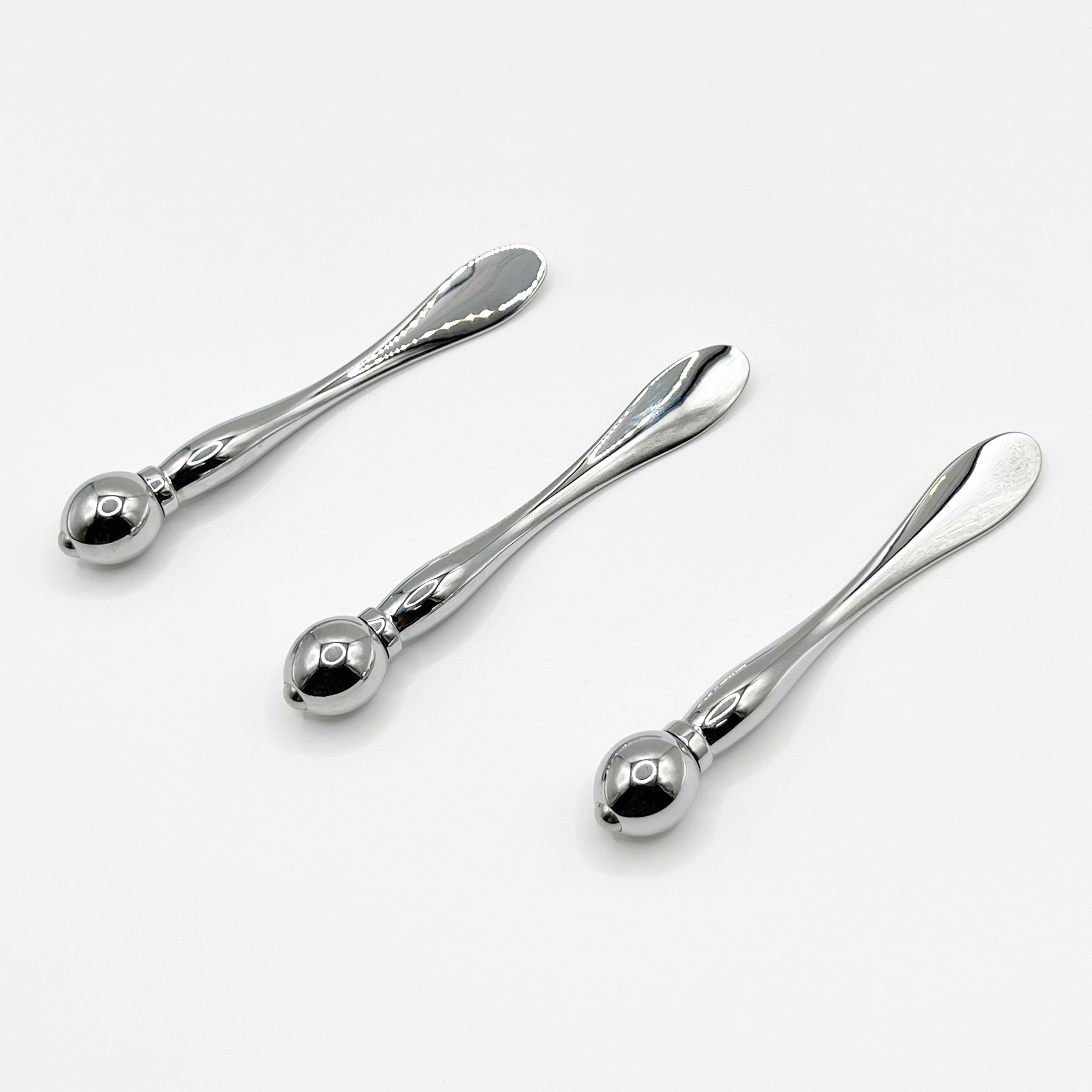 강철 공 롤링 작은 눈 스푼