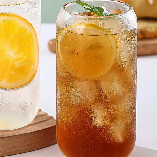 Стеклянный кофе-стакан Amazon 16 oz (401 мл) со стеклянной трубочкой, форма «кола», одиночный или набор