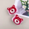 Fuchsia bracelet, with little bears