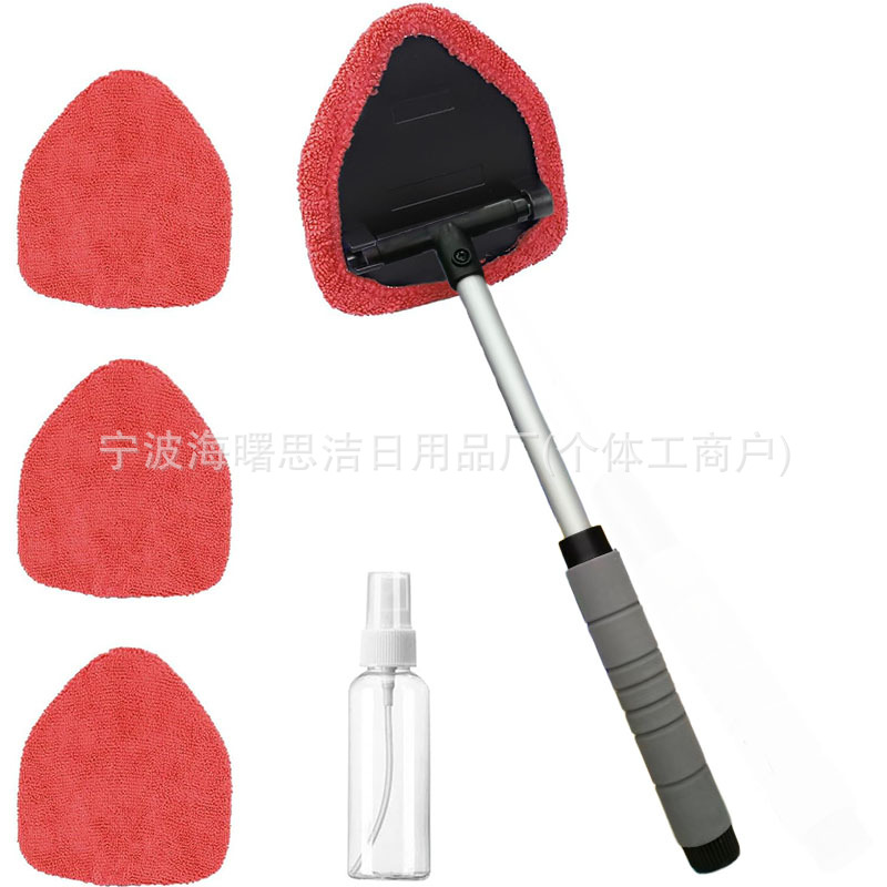1세트 (오각형 스펀지 손잡이 + 빨간 천 커버 4개 + 스프레이 병)