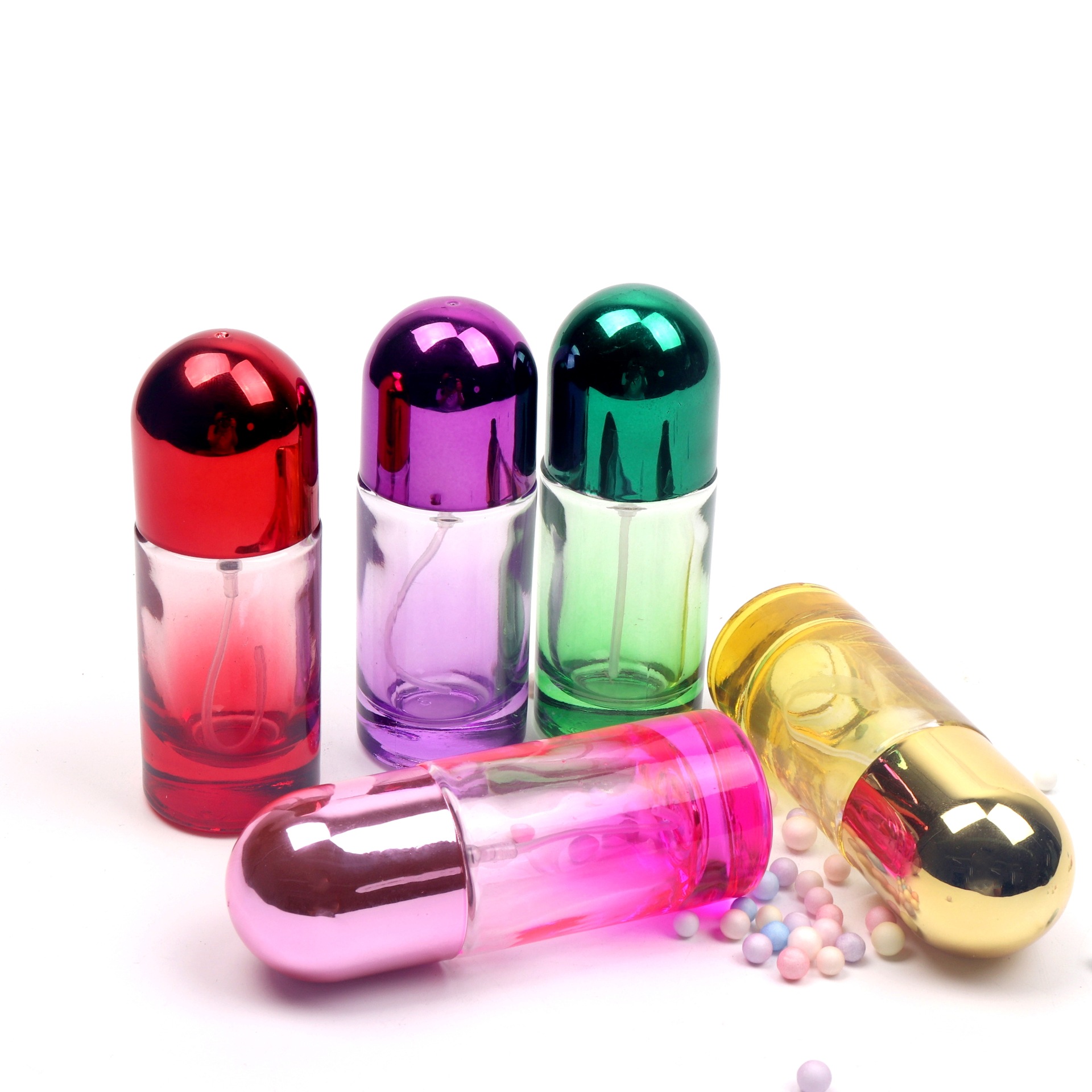 现货PT022-20ML 30ML 50ML喷色玻璃瓶 化妆品瓶爆款香水瓶 爽肤水