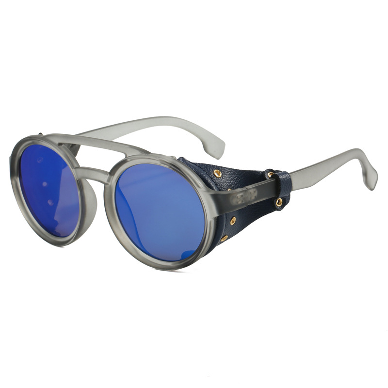 Transparent gray frame ice blue