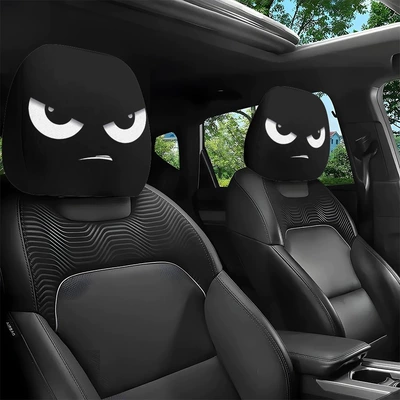 Universal seat cover — best-selling universal pullover printed car headrest - has-a-slanted-mouth-double-sided-printing-1-piece