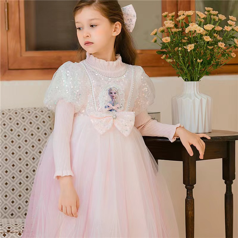 Woolen small princess costume