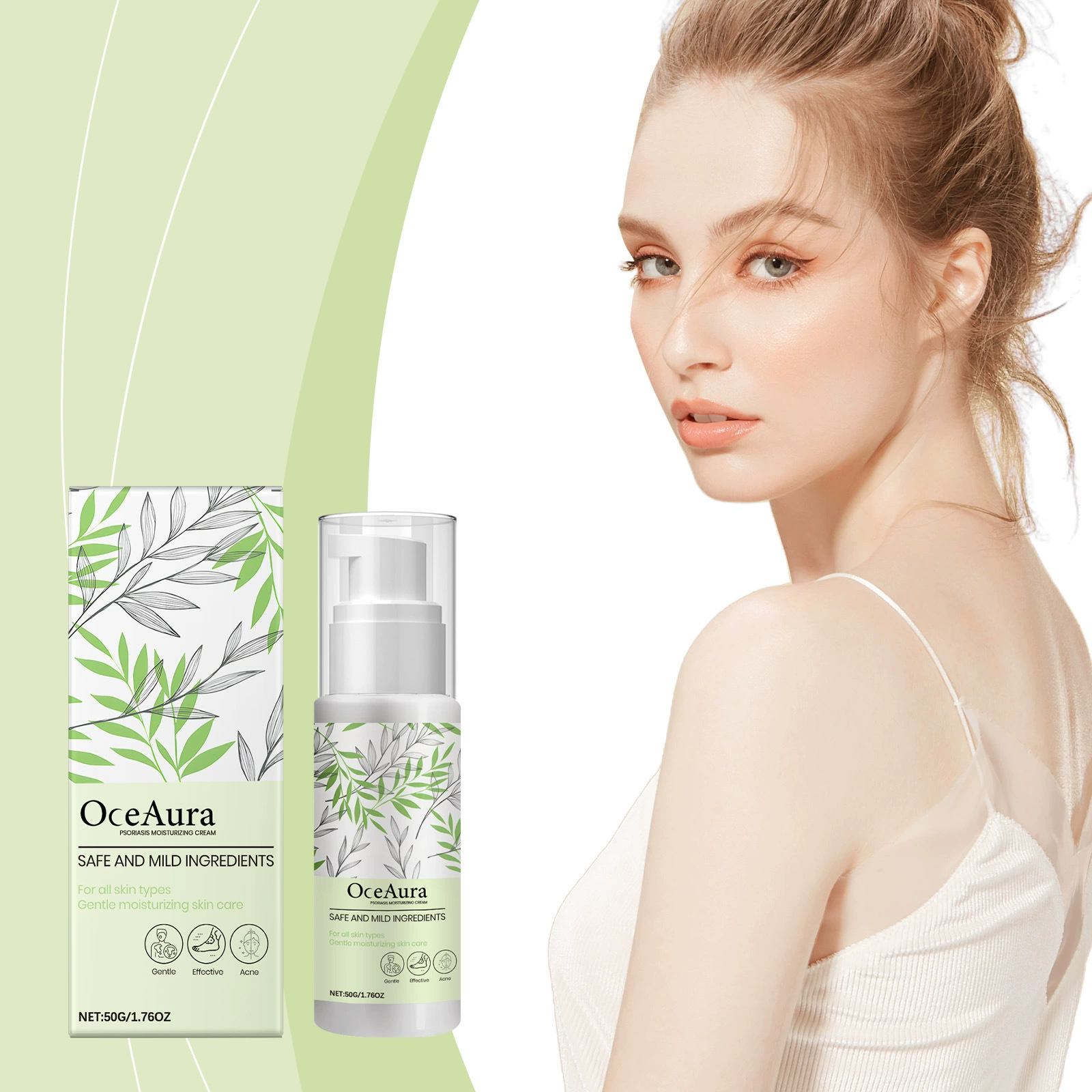 OceAura Увлажняющее молочко для тела Длительное увлажнение и увлажнение питательной кожи тела