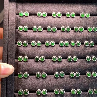 Factory wholesale natural jade 925 jade earrings a pair of jade earrings with certificate