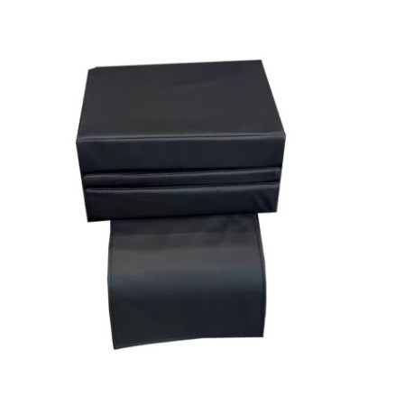 Tres capas de almohadillas de acero negro ✓