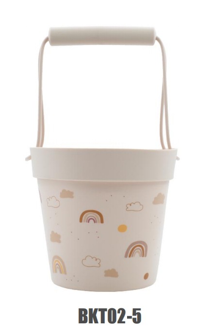 Jugar herramientas de arena Material de silicona Cubo de arena junto al mar Jugar herramientas de arena silicone beach toys