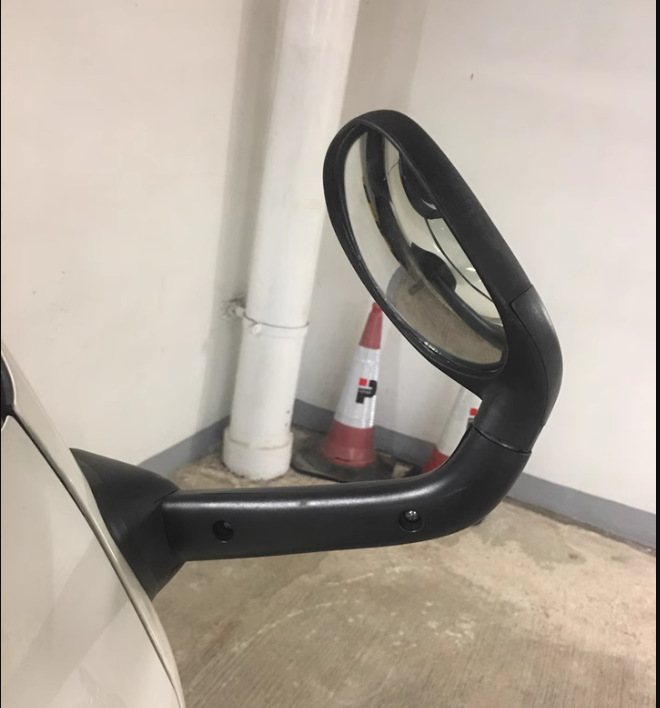 Rearview Mirror Suitable for Reversing Mirror Toyota Hiace 200 Series Universal Front Mirror Quick-Install Anti-Fog Mirror