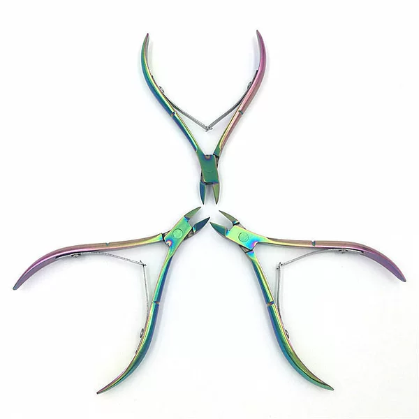 Factory direct supply nail tools dead skin pliers 8715b pedicure pliers gray nail pliers nail groove special dead skin scissors