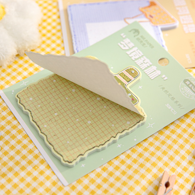 Mr. Paper tarjeta trasera N pegatinas de la serie de cuadros fijos originales ins notas adhesivas para estudiantes notas de oficina notas