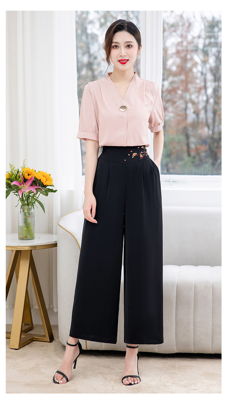 C5204 620K QUẦN NỮ SHERYG MÙA HÈ TRUNG NIÊN THÊU HỌA TIẾT HOA THỜI TRANG NỮ LỤA TƠ TẰM G02 SẢN PHẨM MỚI