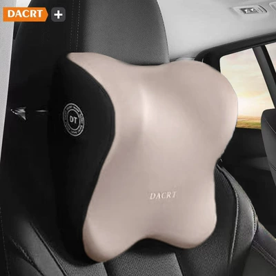 Waist support: Neck Pillow Car Pillow Memory - beige-headrest