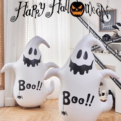 国境を越えた売れ筋ハロウィンパンプキンマンタンブラーインフレータブル垂直パンプキンマンパーティーホワイトゴーストゴースト小道具装飾品
