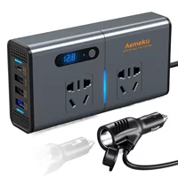 200 Вт автомобильный инвертор 12V24V в 220 В Преобразователь мощности PD зарядка Быстрая зарядка Автомобильная розетка Aemeku