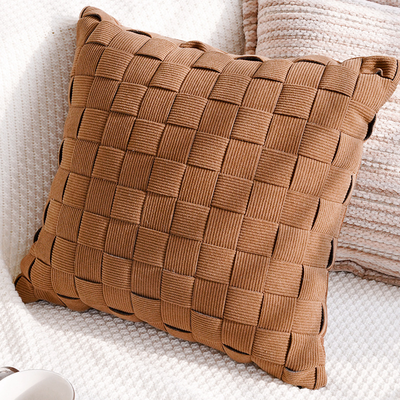 Retro de alta sensación asiento de dormitorio sofá almohada cojín almohada cubierta bohemia casa suave sofá almohada cubierta