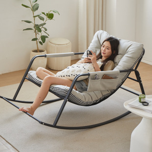 Lazy Sofa Bedroom Balcony Leisure Chair Winter and Summer Dual-Use Rocking Chair Adult Lounge Chair Double Home Use