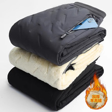 男童棉裤夹棉长裤儿童加厚加绒防风棉裤雪地冬季防水束脚休闲裤子