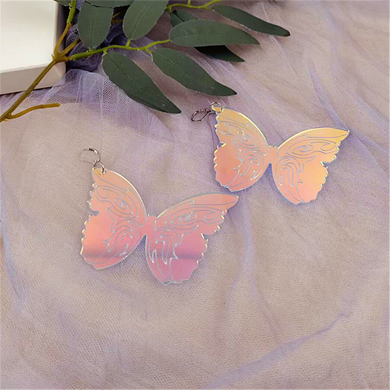 1 Pair Retro Butterfly Arylic Women's Drop Earrings display picture 1