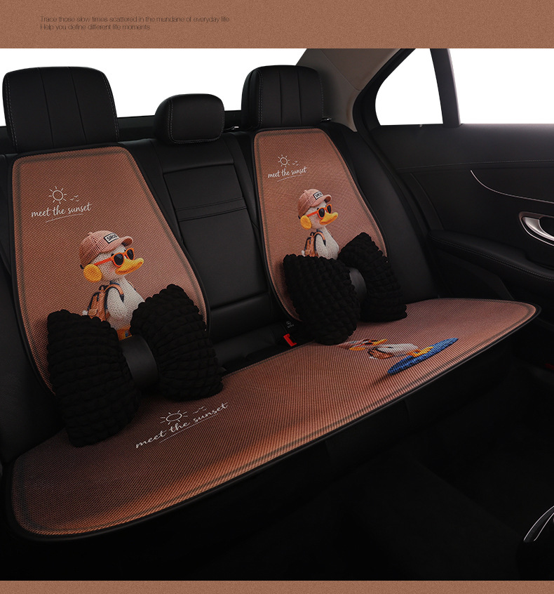 26 New Cross-Border Models of Little Duck Car Seat Cushions, Suitable for All Seasons, Cute, Breathable, Wear-Resistant, and Comfortable for Women