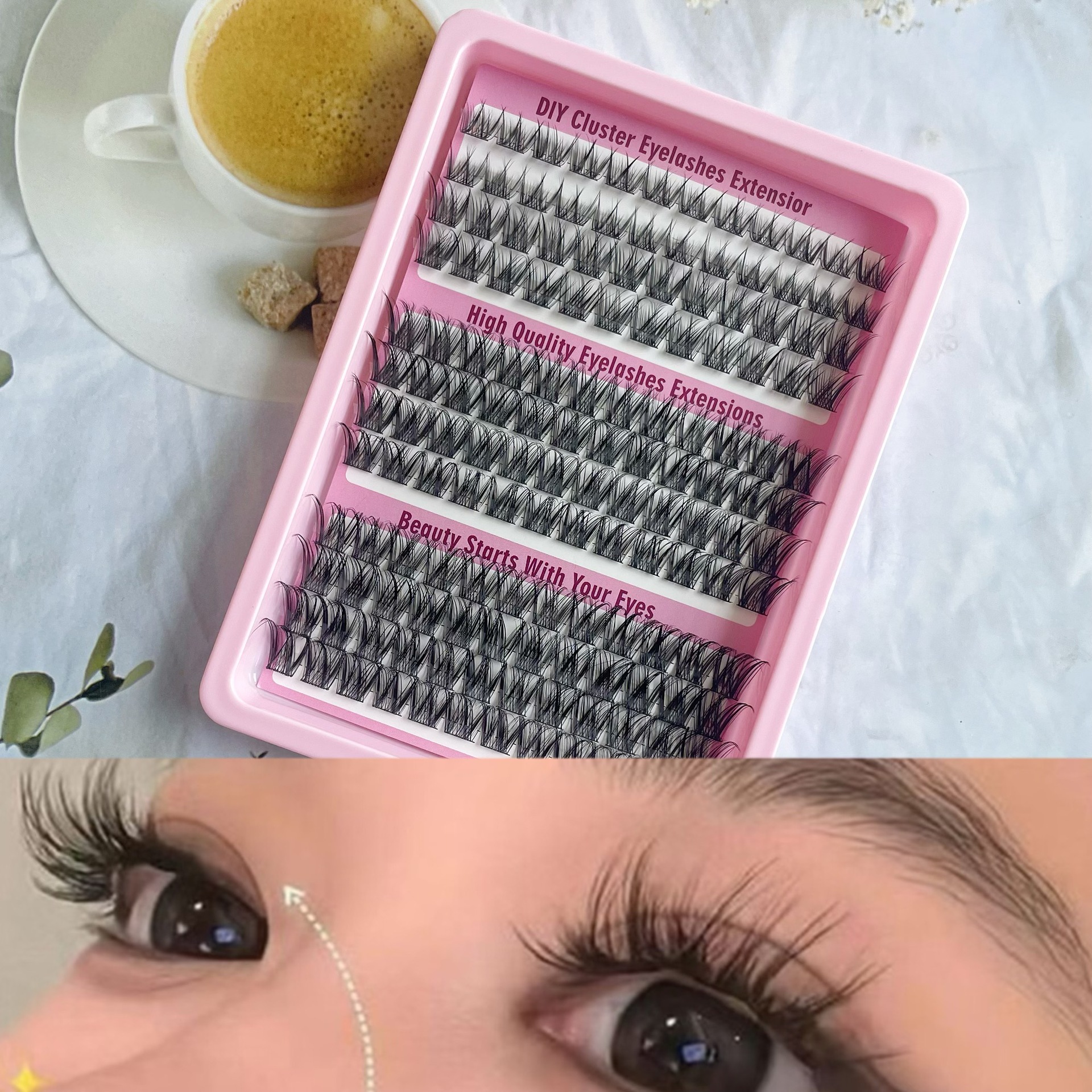 Comercio exterior venta caliente DIY ampliación natural de ojos novatos fácil de operar citas diarias Amazon transfronterizas pestañas falsas image 14