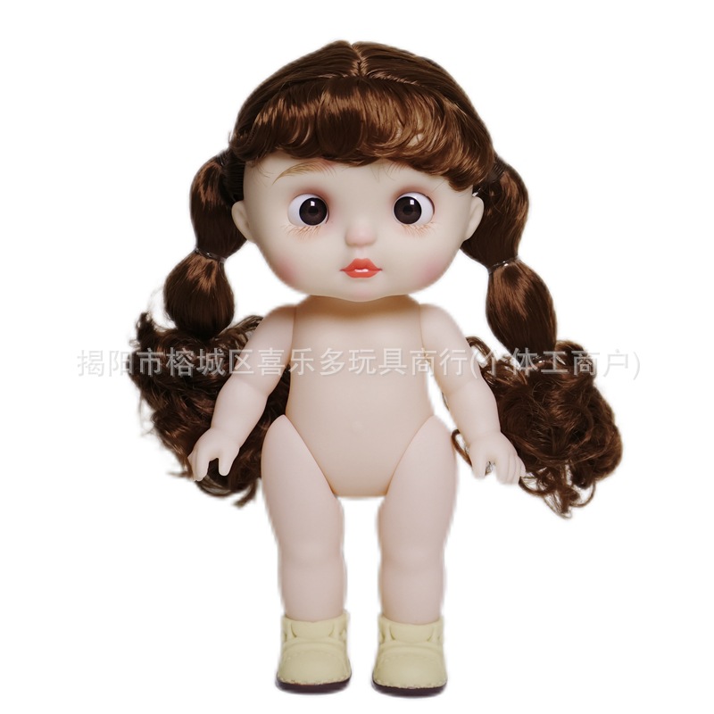 귀여운 우유 모에 26CM 인형 비닐 몸 몸 몸 알몸 인형 소녀 놀이 홈 생일 선물 장난감