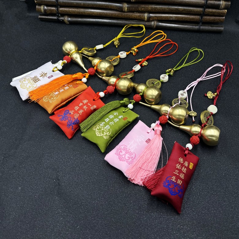 Xiangbao copper gourd pendant-mixed color