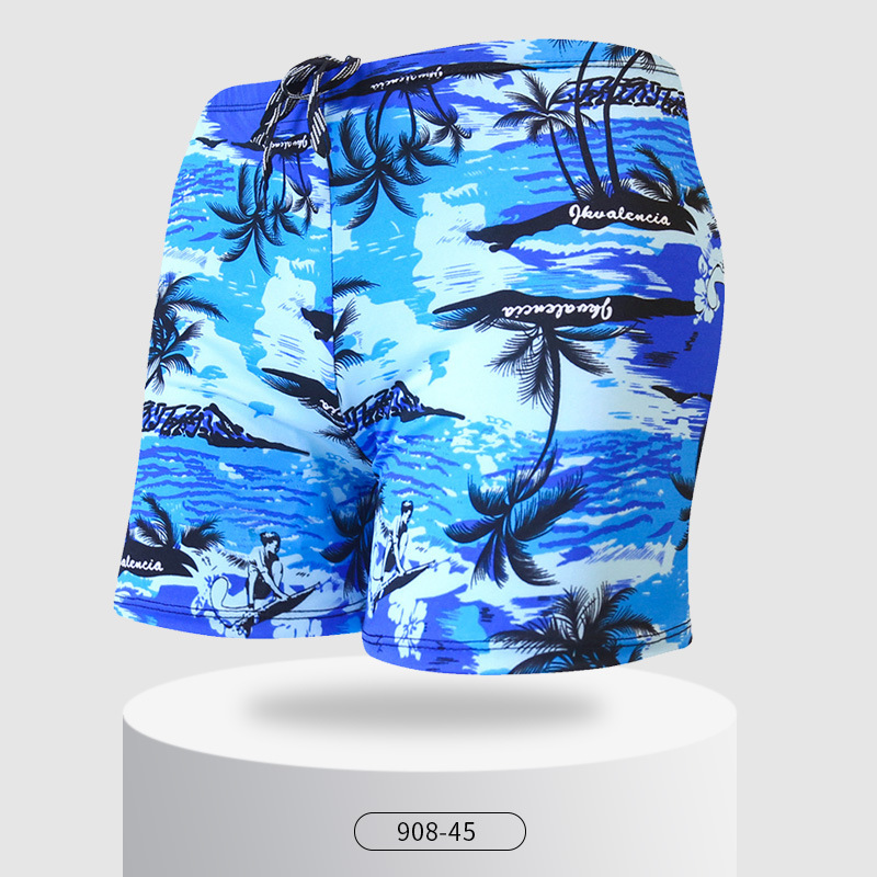 Bañadores de natación para hombres de secado rápido anti-vergüenza para adultos más tamaño boxeador playa pantalones cortos de natación de aguas termales moda cómodos Bañadores