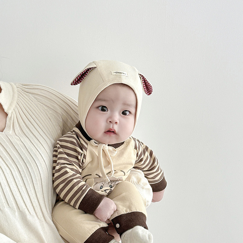 Sombreros para bebés primavera y otoño delgados sombreros de neumáticos para bebés de sexo masculino y femenino adorables pequeños meses de sombreros de corte