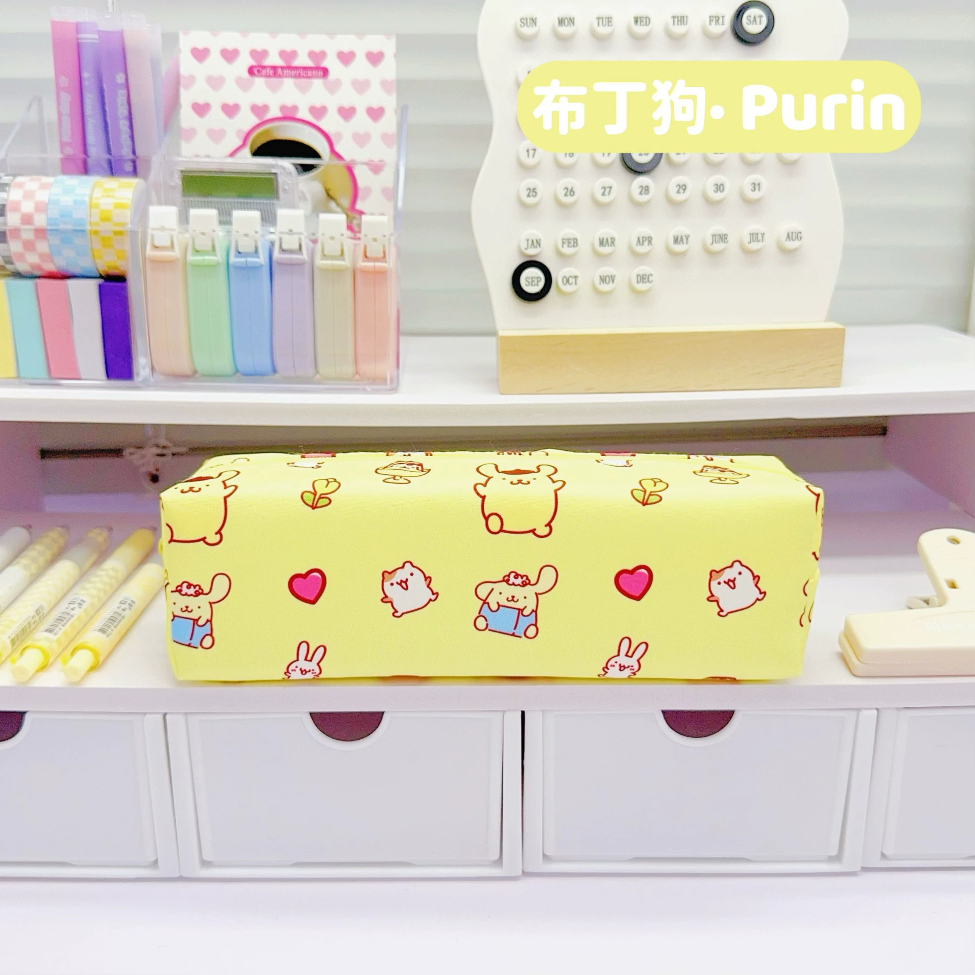 Sanrio, мультяшный качественный вместительный милый пенал для учеников начальной школы