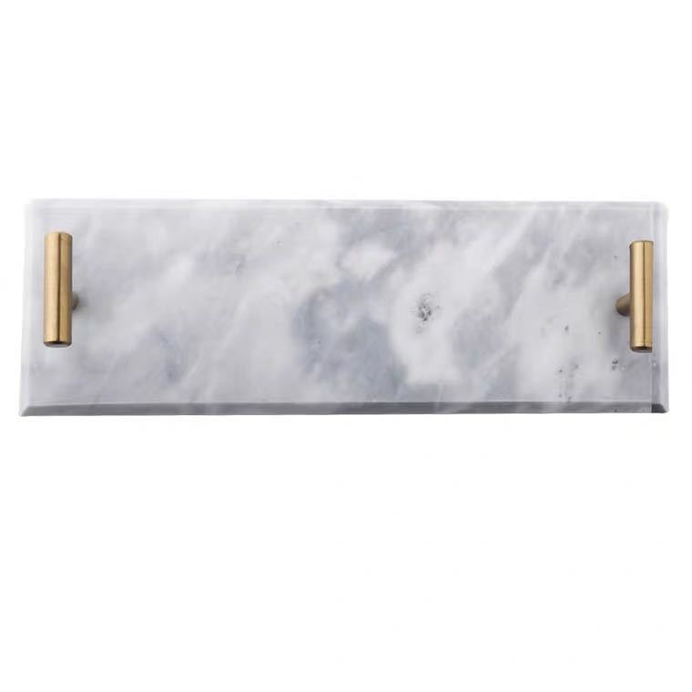 Estilo nórdico luz lujo vintage mármol bandeja postre placa plana joyería almacenamiento baño decoración del hogar adornos