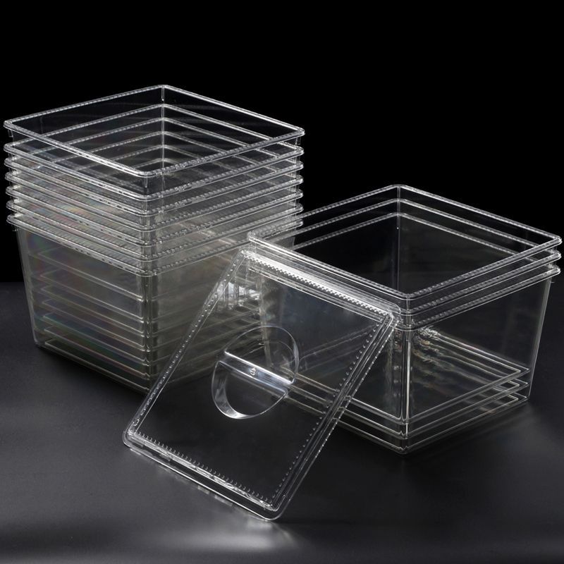 Supermercado caja de alimentos caja de visualización de plástico transparente fruta seca a granel caja de exhibición de estantes de bocadillos dulces blandos