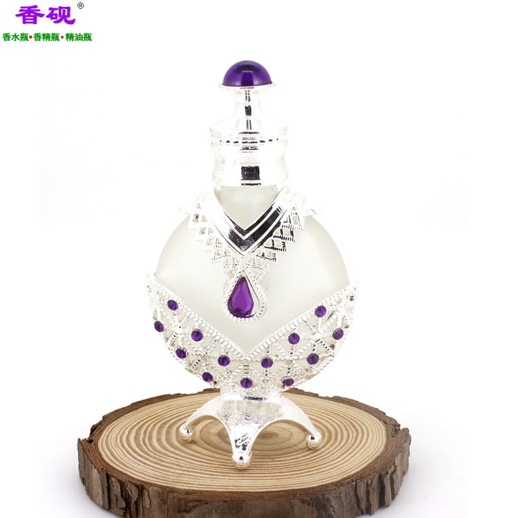 香砚定制10ml银色紫珠少女瓶四脚香水瓶2.jpg