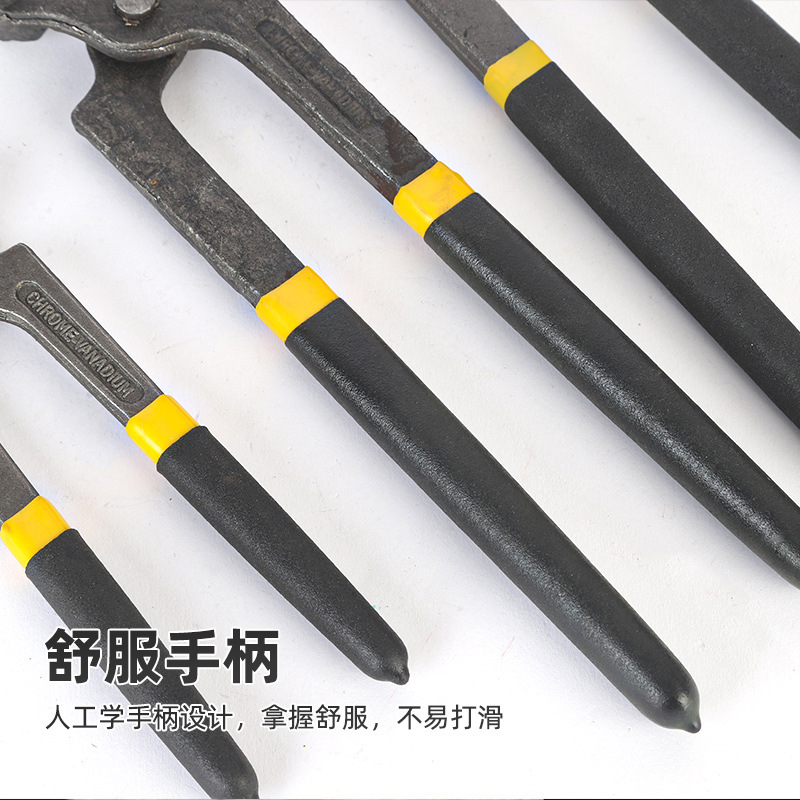 Suministro de fabricantes Alicates de clavos para carpintería multifuncionales Herramientas de reparación de clavos Alicates de tigre de boca plana Manuales de cascanueces de 8 pulgadas