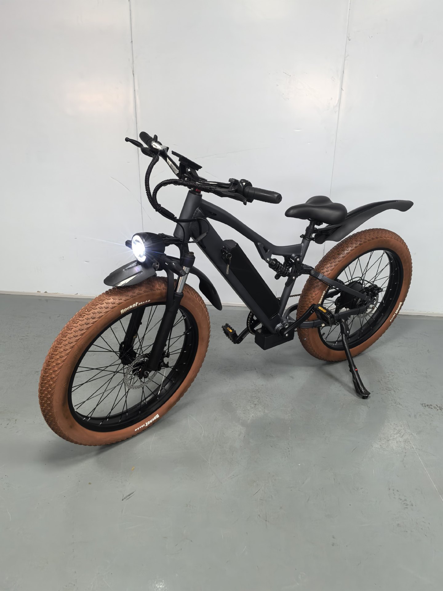 Snow Electric Bicycle 26-inch Wide Tire Soft Tail Shock Absorption