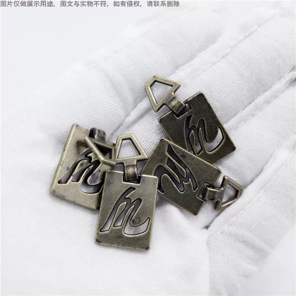 Customized Bronze Alloy Zipper Puller, Movable Decorative Pull Tag, Clothing Luggage Hardware Accessories