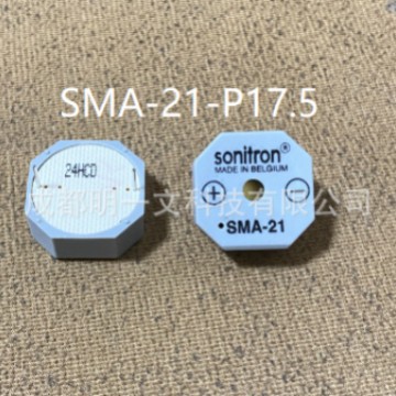 SMA-21-P17.5蜂鸣器Sonitron,85dB声级21x21x9.5mm全新
