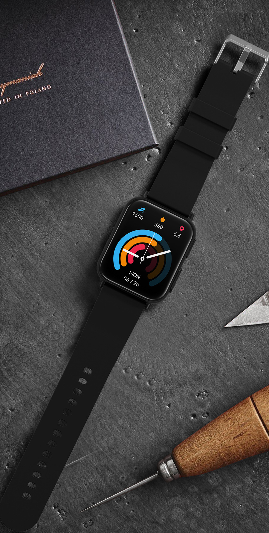 The new cross-border TK10 smartwatch, ECG, heart rate, blood pressure, blood oxygen, body temperature, fitness and health wristband, and incoming call reminder undefined