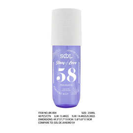 亚马逊爆款跨境SOL香水女士头发身体香氛喷雾香草味头发喷雾批发