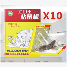 猫山王粘鼠板老鼠贴粘鼠器老鼠胶鼠贴家用捕鼠器支持一件代发家居