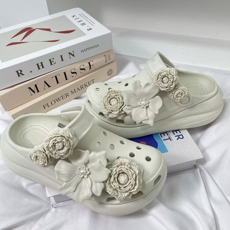 White Deer Style Clogs Accessories Xiaohongshu Style Bouquet Shoes Flower Cross-Border Zhibixing Shoe Buckle Shoe Accessories Shoe Flower