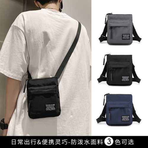 wepower new men's trendy crossbody bag simple ultra-thin shoulder bag outdoor sports small shoulder bag mobile phone bag