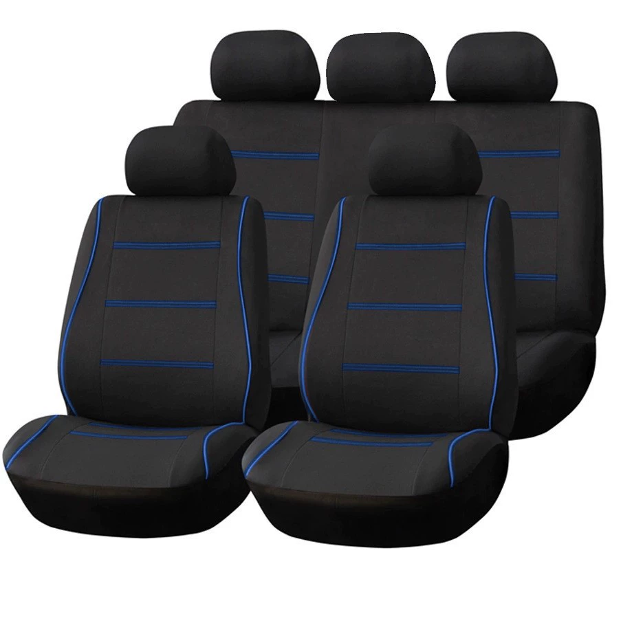 Универсальные чехлы для автомобильных сидений для экспорта на Amazon и Temu, с двойной строчкой и декоративной отделкой, для трансграничной электронной торговли