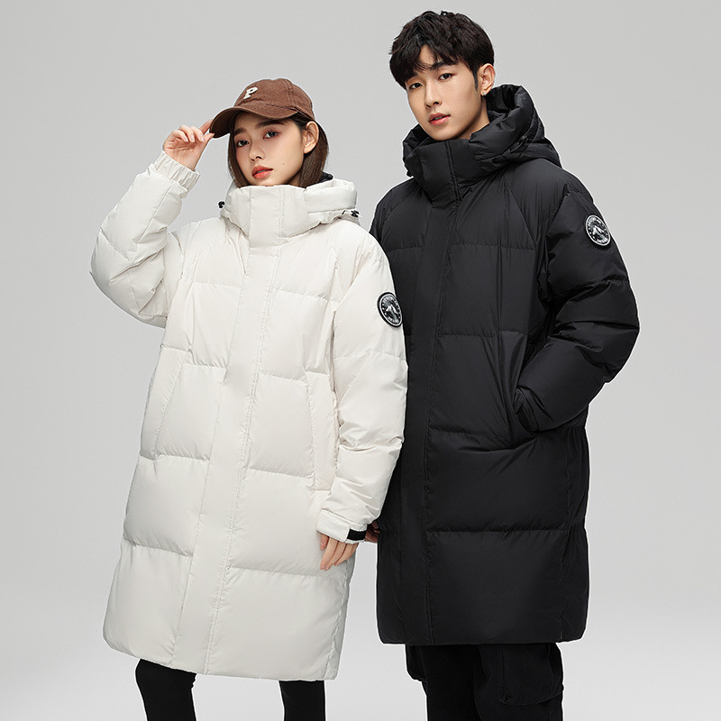 Transfronterizo chaqueta de plumón media y larga de moda de invierno para hombres 2025, nueva ropa de invierno para parejas gruesa chaqueta cálida a prueba de viento image 4