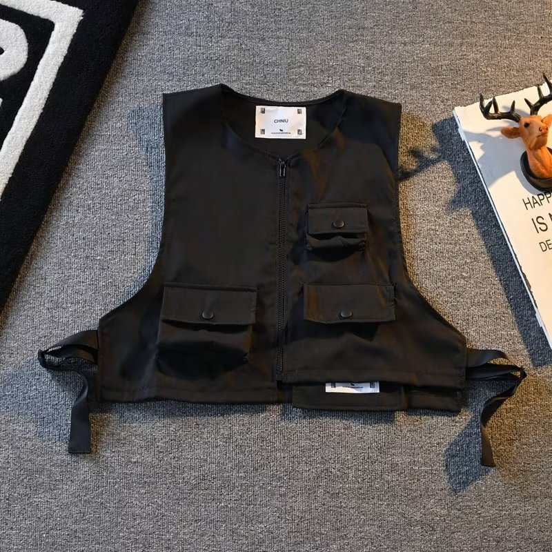 Mountain cityboy functional outdoor camping short flying fish vest personality all-match trendy multi-pocket vest vest