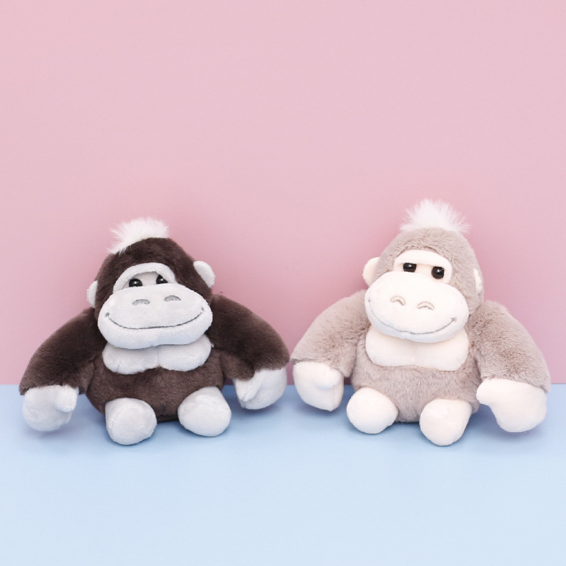 Gorilla Stuffed Toy King Kong Doll Doll Machine Doll Wholesale Girls Bag Keychain Doll Pendant