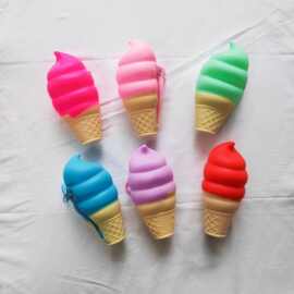 硅胶零钱包 冰淇凌零钱包 钥匙包 收纳包硅胶钱包