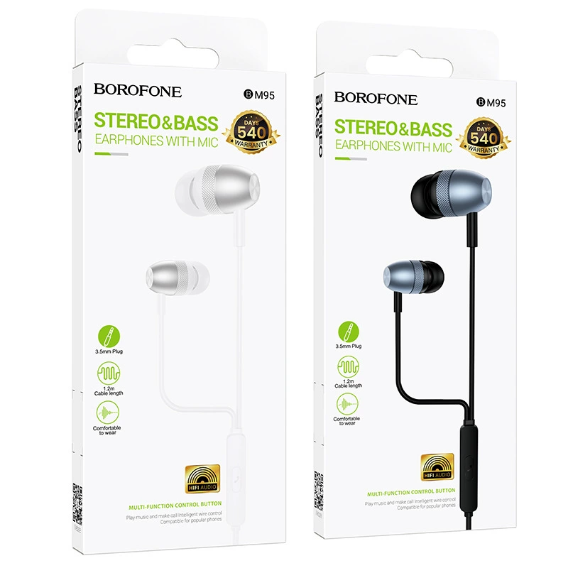 BOROFONE BM95 подходит для интерфейса 3.5/Type-C с Wheat наушниками